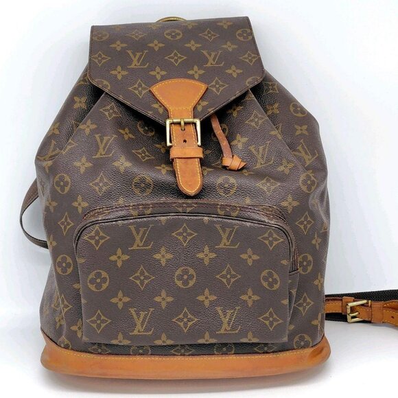 🔥EXTRA LARGE🔥 Louis Vuitton Backpack Monogram Montsouris GM Bag LV - Picture 2 of 15